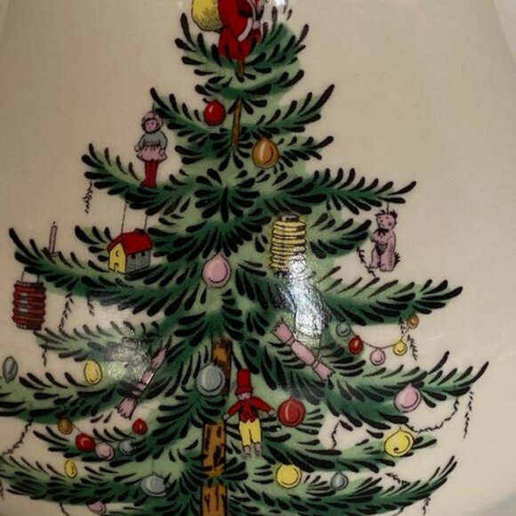 Spode Ceramic Wax warmer/ Wax and essential oil burner. Christmas Tree line. - Picture 7 of 12